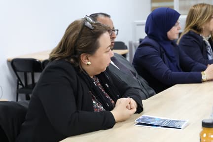 زيارة  لجنة قيادة مشتركة مكلفة بمرافقة ومتابعة عمل هذه المراكز إلى مركز تطوير المقاولاتية بجامعة سعيدة الدكتور مولاي_الطاهر