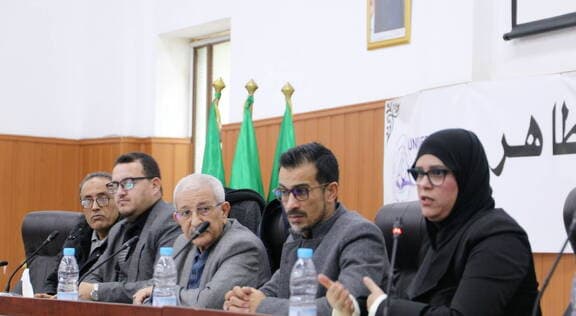 اللقاء الدوري مع مسؤولي وإطارات جامعة_سعيدة